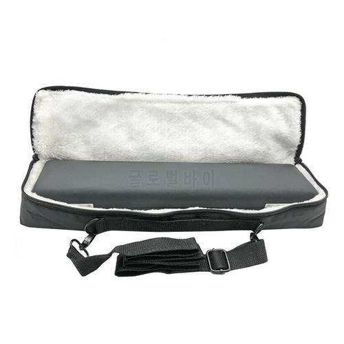 Nylon Flute Bag 17 Holes Flute Case Cover Carrying Bag Black Plushed with Shoulder Strap