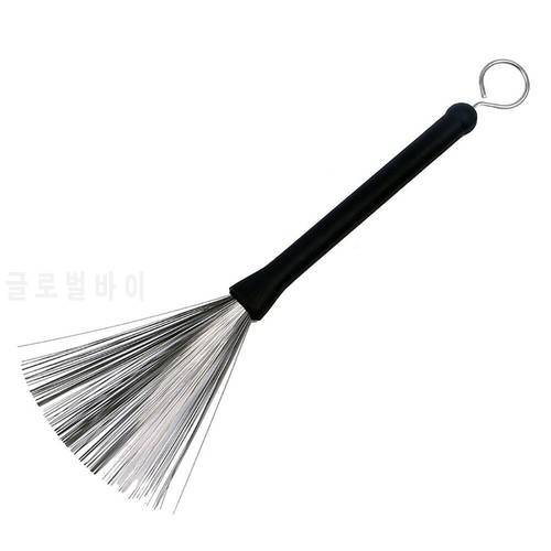 Metal Wire Drum Brushes Cleaning Tool Portable Jazz Musical Retractable Sticks B99