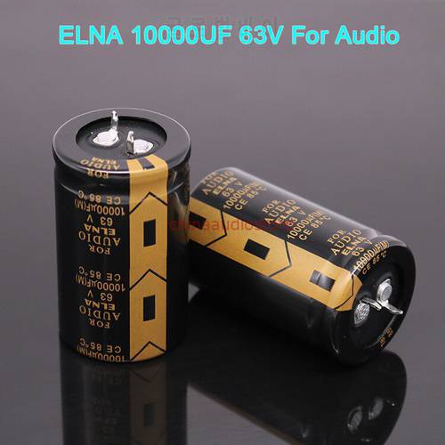 HiFi ELNA 10000UF 63V Capacitor LAO Series Aluminum Electrolytic Capacitors For Audio Power Amplifier DIY