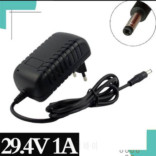 29.4V 1A High quality charger 29.4V 1A polymer lithium Battery Charger AC100-240V DC 5.5MM*2.1MM Portable Charger EU//US/ Plug