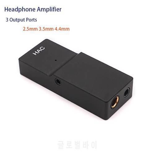 HAC Portable HiFi DAC Headphone Amplifier With 2 or 3 Output Ports For Android IOS Windows System