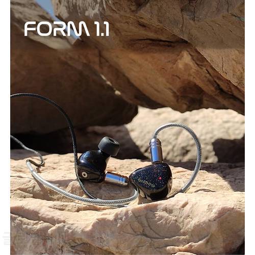 Shozy Form 1.1 Hybrid Technology HIFI Wired Headphones Noise Reduction Music Stereo In Ear Monitors Earphones Detachable Cable