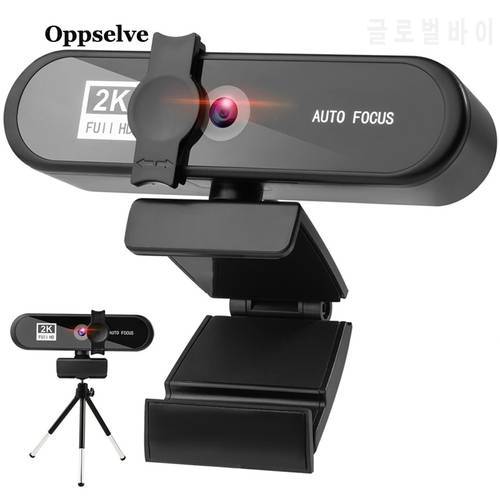 4K AutoFocus 1080P Webcam Computer PC USB Web Camera Laptop Desktop With Stereo Microphone Privacy Cover For Zoom Skype Facetime