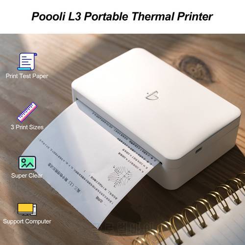 300dpi Portable Thermal Printer 57.5mm/79.5mm/110mm Paper Width C1 Max BT Wireless Photo Printer Grayscale Mode Label Sticker