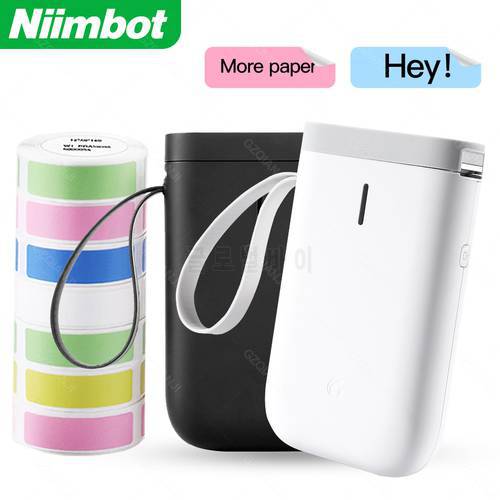 Colors D11 NIIMBOT Portable Mini Label Printer Wireless Bluetooth Label Printer Price Tag for mobile phone iOS Android Free App