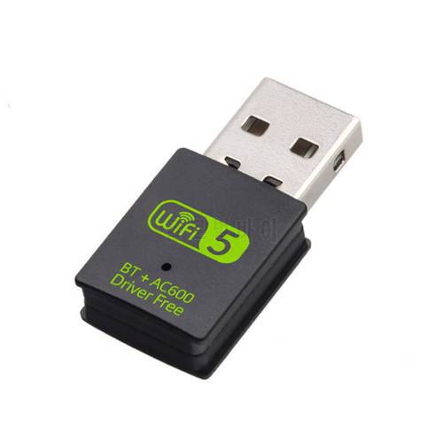 600Mbps USB WiFi Bluetooth Adapter Dual Band 2.4/5.8Ghz Wireless External Receiver Mini WiFi Dongle RTL8821CU for PC/Laptop