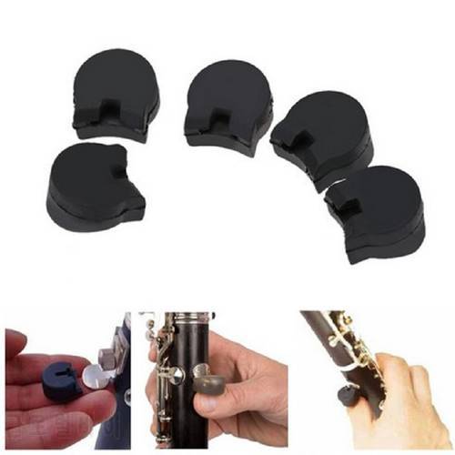 2PCS Rubber Clarinet Black Thumb Rest Saver Cushion Pad Finger Protector Comfortable for Clarinet