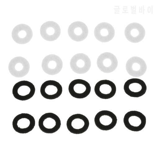 20 Pieces Wool Felt Trumpets Replacement Washers for Trumpeter DIY