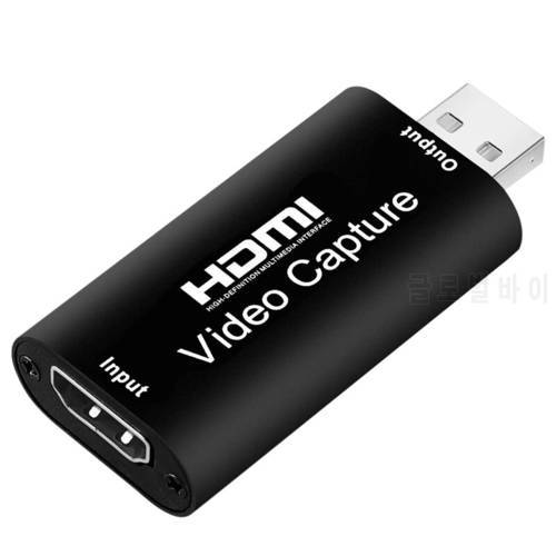 Video Capture Cards HDMI to USB 2.0 1080P 4K Record Via DSLR Camcorder Action Cam for High Definition Acquisition