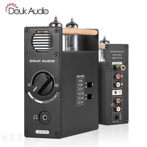 Douk Audio HiFi Vacuum Tube Preamp for MM / MC Phono Turntables Stereo Desktop Audio Pre-Amplifier Headphone Amp