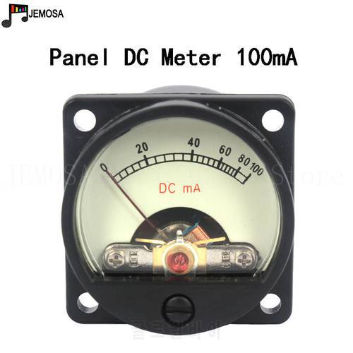 35mm Ammeter DC100MA Analog Current Meter Panel Mechanical Pointer Type 100mA Type DC 100mA amplifier DIY Free Shipping