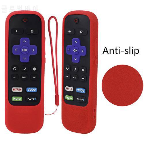 Protective Case for TCL Roku TV Steaming Stick 3600R 3800/3900 Remote Silicone Cover Shock Proof Controller Skin Anti Slip