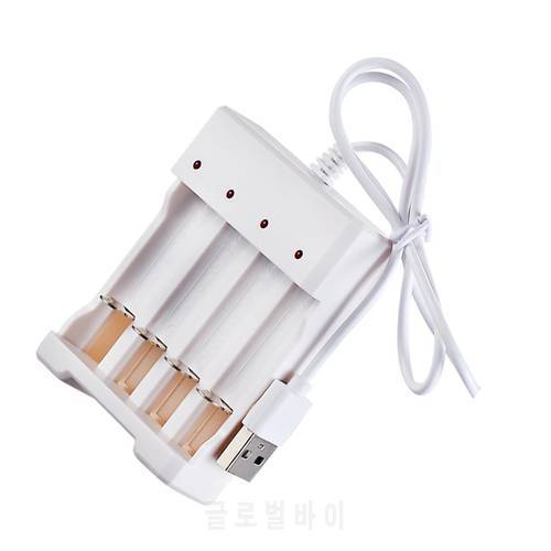 For Rechargeable batteries Universal Rechargeable Battery Charger USB Plug DC5V 1A 1.2V 4 Slot AA/AAA Charger Adapter
