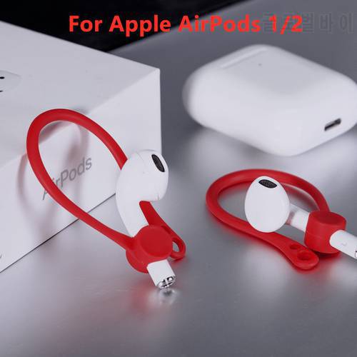 2pcs Silicone Anti-lost Holder Earphone Stand Strap Earhooks For Apple Airpods 1/2 Wireless Headphone Mount Ear Hook Cap Earhook
