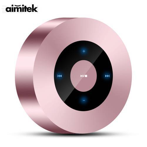 Aimitek A8 Portable Bluetooth Speaker Wireless Touch Screen Stereo Handsfree Subwoofer MP3 Player with Mic TF Card Slot AUX-in