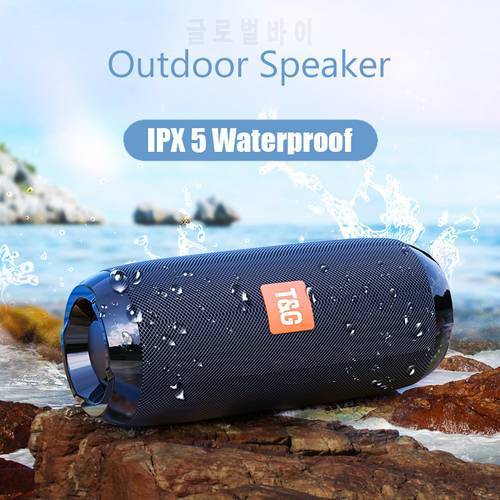 TG117 Hifi Portable Speaker Waterproof Wireless Bluetooth Column Bass hifi Soundbar Surround Subwoofer support usb aux fm radio