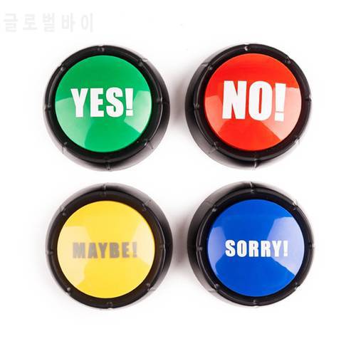 1 Set YES and NO or Sorry and Maybe Sound Button Event Party Tools Supplies Events Supply Holiday Decorations Answer Buzzers