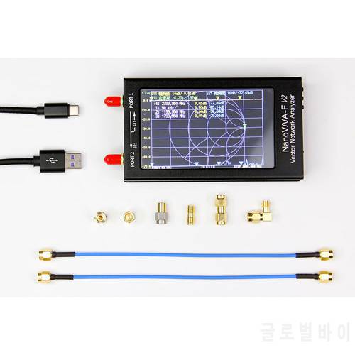 50k-3GHz NanoVNA-F V2 3G 4.3 inch IPS TFT LCD HF VHF UHF UV Vector Network Analyzer 5000mA battery Demo Kits