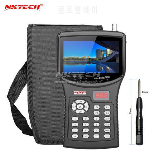 NKTECH HD Digital Satellite TV Signal Finder Meter NK-620 CCTV Camera Tester AHD TVI CVI Analog Video Monitor 4.3