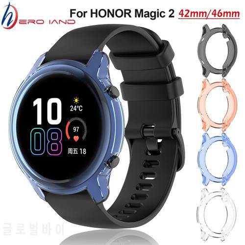 Tpu Cases For Huawei Honor Magic2 Watch Case Protector Cover Shell For Honor Magic 2 42 46mm Watch Outside Soft Case Accessories