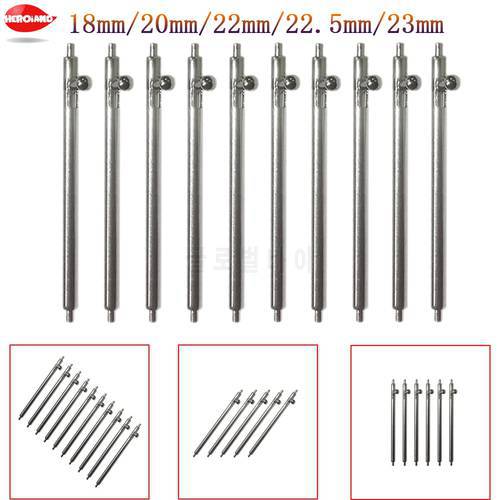 1/3/5pairs 18mm/20mm/22mm/22.5mm/23mm Replacement Raw Ear Rod Connecting Shaft Stainless Steel Watch Accessories connection tool