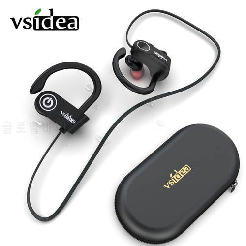 Sport Wireless Headphones IPX5 Waterproof Bluetooth Headset, Bass HD Stereo Running Earbuds, Noise Cancelling Earphone with Mic