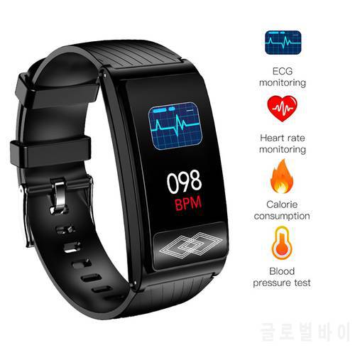 ECG PPG Sports Health Smart Band P10 Heart Rate Blood Pressure Oxygen Sleep Monitoring Bluetooth Fitness Tracker Smart Bracelet