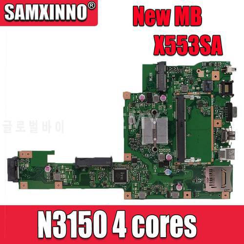 Akemy X553SA Motherboard N3150 4 cores For ASUS A553S A553SA F553S F553SA X553S laptop Motherboard X553SA Mainboard