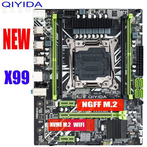 Qiyida E5H9 LGA 2011-3 motherboard DDR4 SATA/ PCI-16X M.2 Slot Support Xeon E5 V3 V4 Processor 4channel