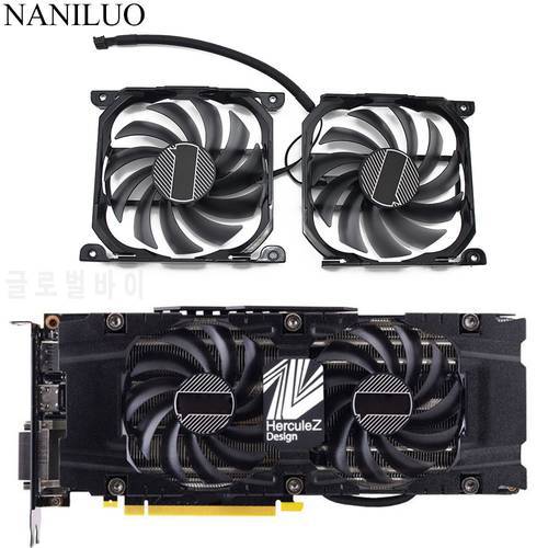 2pcs/set CF-12915S P104-100 1070Ti 1080Ti GPU Card Cooler Fan For INNO3D GeForce GTX 1070 1080 Ti Twin X2 graphics card