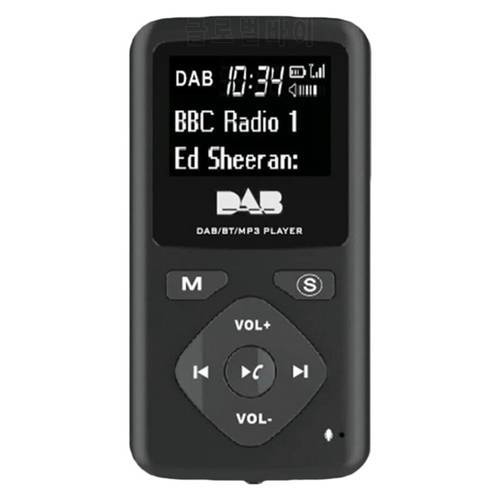 Hot DAB/DAB Digital Radio Bluetooth 4.0 Personal Pocket FM Mini Portable Radio Earphone MP3 Micro-USB for Home