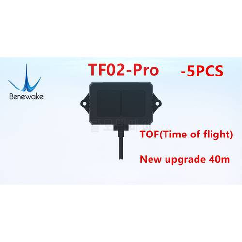 5PCS TOF TF02 Pro LIDAR LED Rangefinder Single Point Ranging IP65 40M for Arduino Pixhawk Drone TOF time of flight Benewake