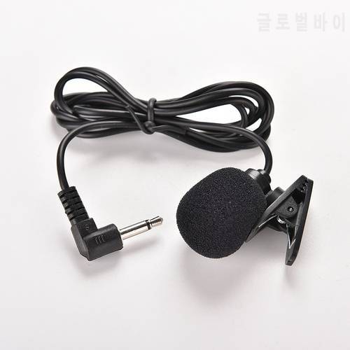 1.5M 3.5mm Black Mini Studio Speech Mic Microphone Clip On Lapel for PC Notebook