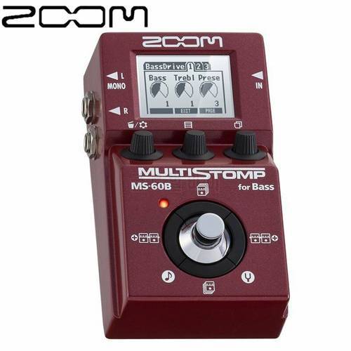 ZOOM MS-60B integrated stomp bass guitar single piece effector, multi effect pedal, suitable for guitar and bass guitar brand