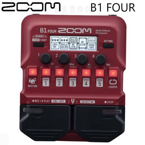 Zoom B1 four bass guitar multi effect processor, guitar single effect device, preamplifier, Guitar Effect Pedal
