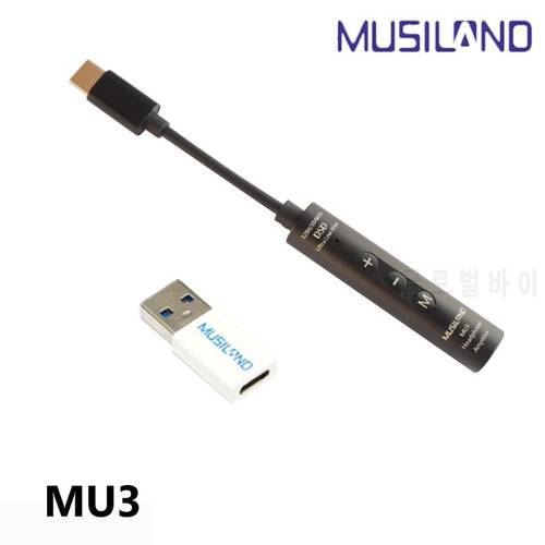 Musiland MU3 type-c portable digital headphone amplifier decoder sound card audio decoding use for mobile phone ,computer