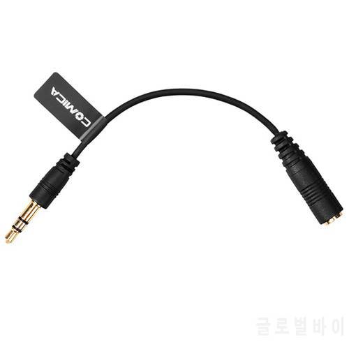 COMICA CVM-CPX 3.5mm Audio Female TRRS to Male TRS Cable Adapter TRRS-TRS Audio Converter for Canon Sony Nikon Cameras