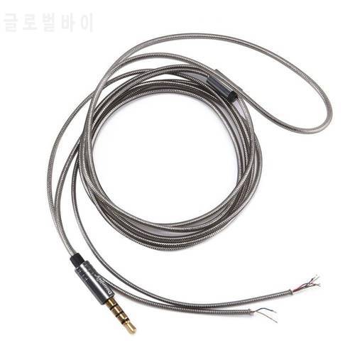 1.5M HIFI Earphone Cable Repair 3.5mm Jack Earphone Headphone Audio Cable Repair Replacement Cord Wire Earphone Cable 3pole plug