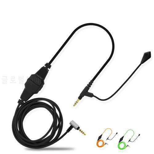 3.5mm Boom Microphone Volume Cable For V-MODA Crossfade M-100 LP LP2 M-80 V-80 To Gaming Headphone For Skype PS4 Xbox One Phones