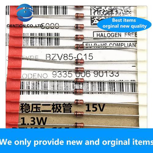 30PCS 100% New original BZV85-C15 imported voltage stabilizer diode C15PH 1.3W 15V 1W straight-in glass