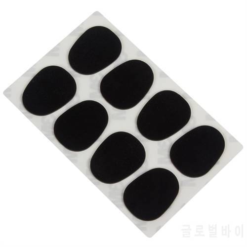 8pcs/pack Black Food Grade Silicone Universal Standard 0.8mm Alto / Tenor Saxophone Mouthpiece Patches Pads Cushions