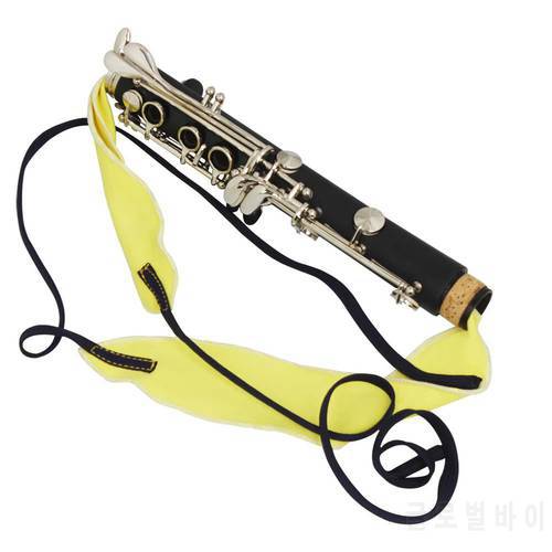 Cleaning Swab Saxophone Black Tube Oboe Flute Trumpet Universal Long Pass Cloth Musical Instrument Accessories