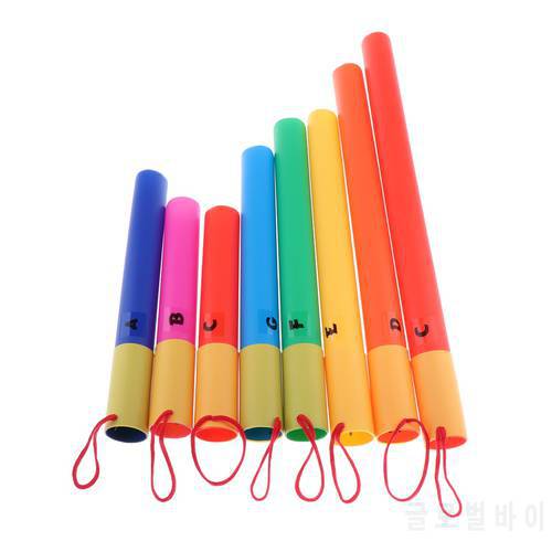 Tuned Percussion Tube Sets of 8 Notes Scale Set for Orff Music Teaching Accessories