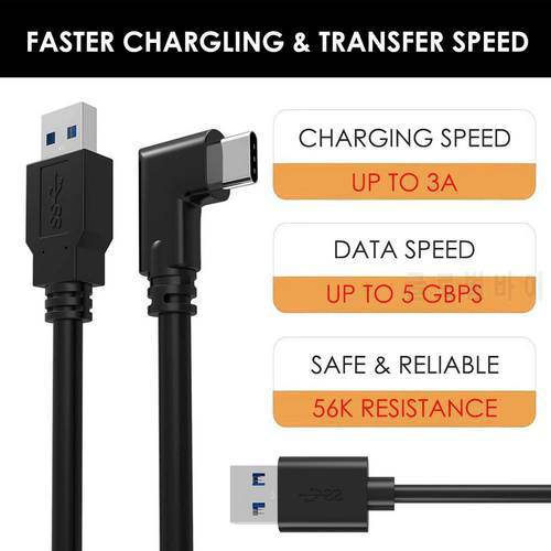 VR Accessories Data Line For Oculus Quest 1/2 Link VR Headset Charge Cable Type C Fast Charging Data Transfer Type-C Cable 3m