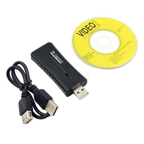Portable USB 2.0 Easycap HDMI Video Capture Card Adapter DVD Converter Composite Audio To Easy Cap Video Adapter