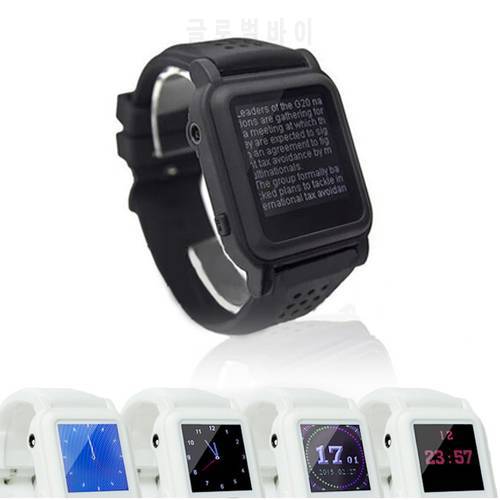 MP4 Watch for Reading and Learning Support Text eBook Wristwatch Music Player Spain Russia English Arabic Most Languages 25x25mm