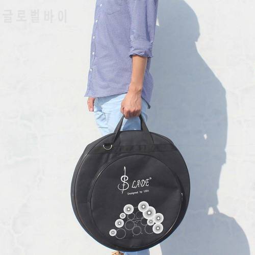 Dragonpad 21 Inch Three Pockets Cymbal Bag Backpack Cymbal Carrying Case Bags with Removable Divider Shoulder Strap