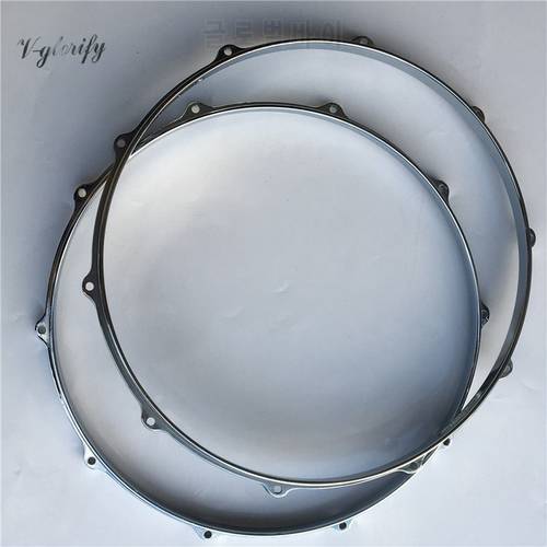 14 Inch 10 Hole Aluminum Alloy Die-cast Snare Drum Rim Drum Hoop One Pair/about 1KG Heavy Drum Snare Not Light Material