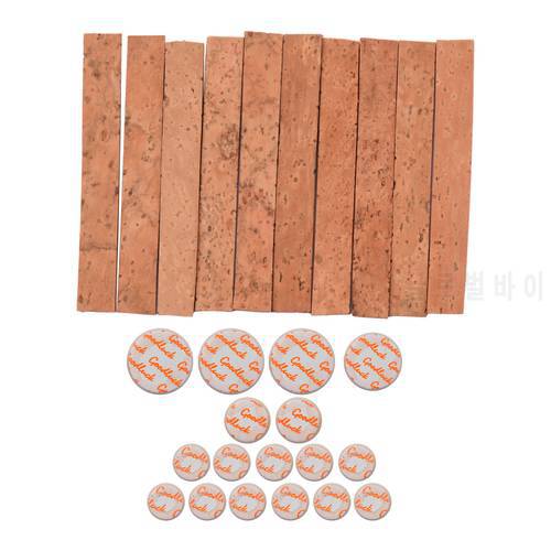 ammoon Clarinet Neck Joint Cork and Pad Set 10 Piece of Clarinet Neck Joint Cork 17 Piece Clarinet Pads for Bb Clarinet