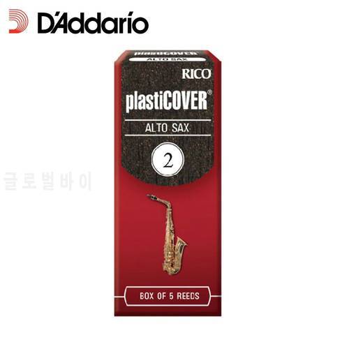 Rico by D&39addario Daddario Plasticover Alto Sax Saxophone Reeds, Strength 2.0 / 2.5 / 3.0 /3.5, 5-pack or 1-Piece